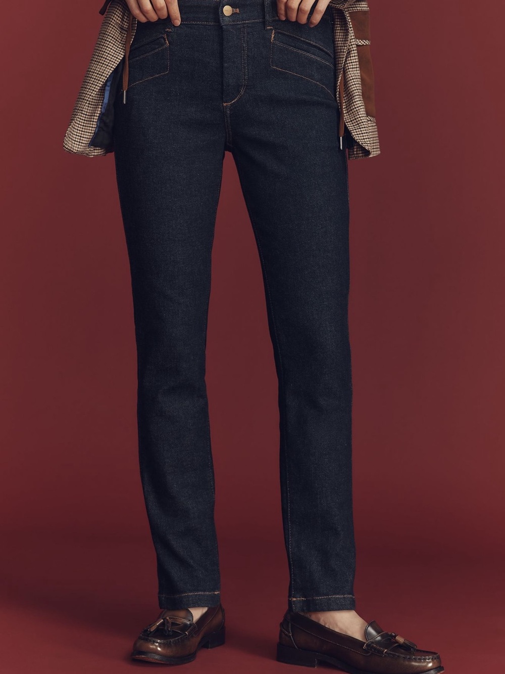 *Anthroplogie Pilcro Rococo Mid Rise Skinny Jeans